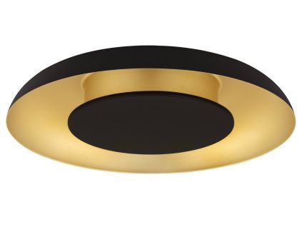 Černo-zlaté kovové stropní LED světlo Nova Luce Epos 40 cm