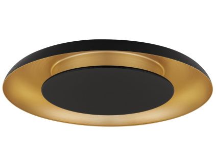 Černo-zlaté kovové stropní LED světlo Nova Luce Epos 60 cm