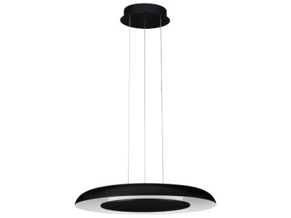 Černé kovové závěsné LED světlo Nova Luce Epos 60 cm