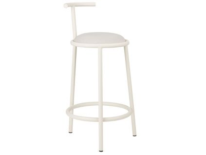 Béžová čalouněná barová židle Hogo II. 68 cm