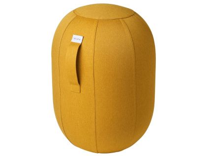 Hořčicově žlutá balanční stolička VLUV KAPSUL LEIV 52 cm