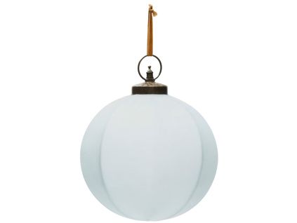 Bílá skleněná vánoční ozdoba Kave Home Talve 20 cm