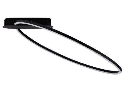 Černé kovové stropní LED světlo Nova Luce Kiklos 64 cm