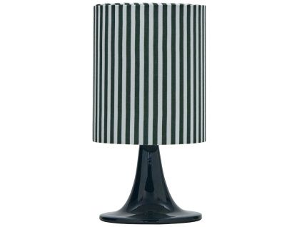 Zelená kovová stolní lampa Tulip