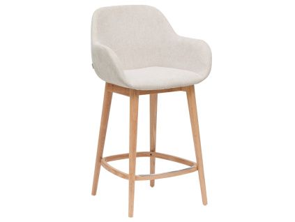Béžová barová židle Kave Home Konna 65 cm