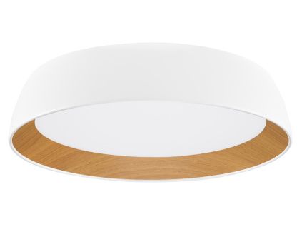 Bílé kovové stropní LED světlo Nova Luce Sigi 45 cm