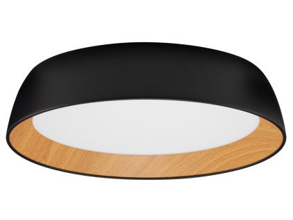 Černé kovové stropní LED světlo Nova Luce Sigi 45 cm