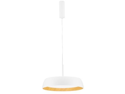 Bílé kovové závěsné LED světlo Nova Luce Sigi 45 cm