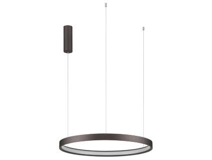 Hnědé kovové závěsné LED světlo Nova Luce Perrine 60 cm