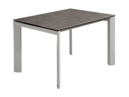 Šedý keramický rozkládací jídelní stůl Kave Home Axis II. 140/200 x 90 cm