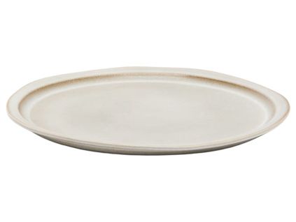 Bílý talíř Kave Home Coval 28 cm