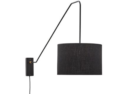 Černé nástěnné světlo Kave Home Jex