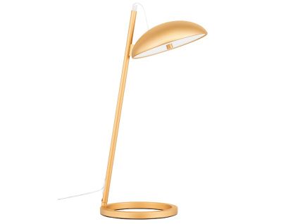 Zlatá kovová stolní LED lampa Nova Luce Flute