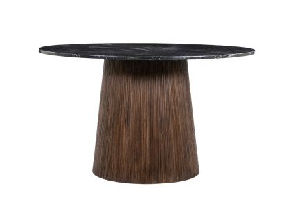 Černý mramorový jídelní stůl Maxim 130 cm