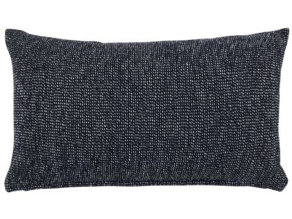 Černý bavlněný povlak na polštář Kave Home Tapla 30 x 50 cm