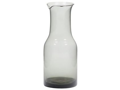 Šedá skleněná karafa Kave Home Thiba 900 ml