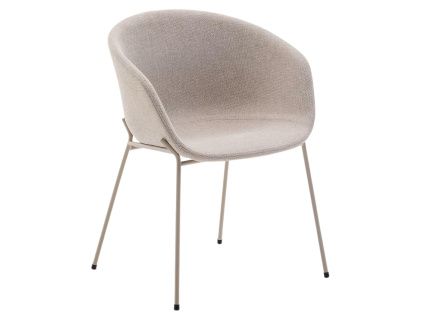 Béžová čalouněná jídelní židle Kave Home Yvette