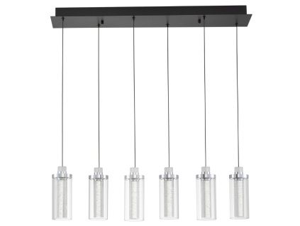 Skleněné závěsné LED světlo Nova Luce Lune 81 cm
