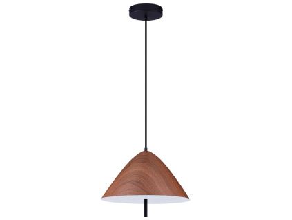 Hnědé kovové závěsné LED světlo Nova Luce Oros 40 cm
