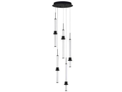 Černé závěsné LED světlo Nova Luce Atmosfera II. 35 cm