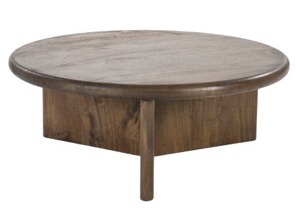 Hnědý konferenční stolek Leoti 80 cm