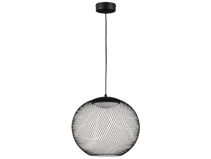 Černé závěsné LED světlo Nova Luce Kinetic 38 cm