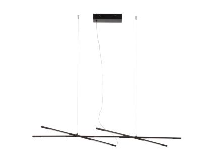 Černé kovové závěsné LED světlo Nova Luce Raccio 115 cm