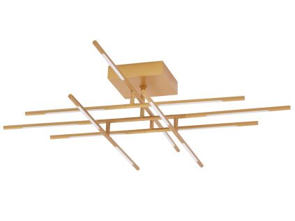 Zlaté kovové stropní LED světlo Nova Luce Raccio 94,5 cm