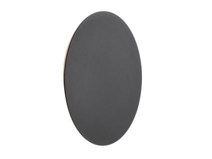 Černé kovové nástěnné LED světlo Nova Luce Cyrcle 22 cm