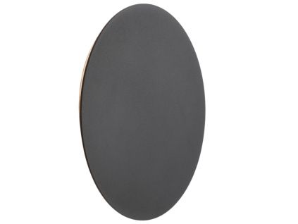 Černé kovové nástěnné LED světlo Nova Luce Cyrcle 30 cm
