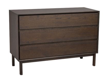 Tmavá dubová komoda ROWICO MACKAY 110 x 45 cm