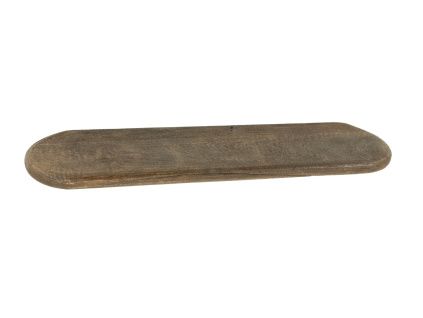 Hnědá dřevěná nástěnná police Tre 69 cm