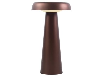 Mosazná kovová stolní LED lampa Arcello