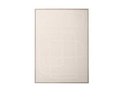 Béžový abstraktní obraz Ono 143 x 103 cm