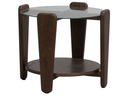 Skleněný odkládací stolek ROWICO ARRAN 52 cm