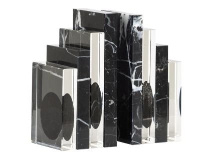 Set mramorových zarážek na knihy Fancy 16,5 cm