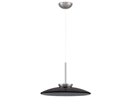 Kouřově šedé skleněné závěsné LED světlo Nova Luce Esti 50 cm