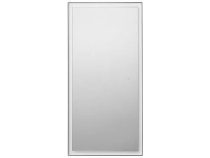 Černé závěsné zrcadlo s LED osvětlením Nova Luce Adon 150 x 75 cm