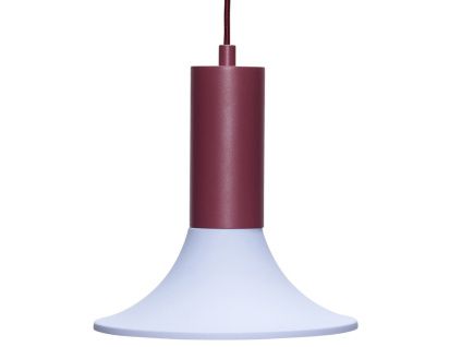 Modro-červené kovové závěsné světlo Hübsch Luminary 25 cm