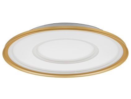 Zlaté kovové stropní LED světlo Nova Luce Figin 50 cm