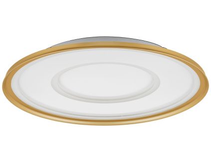 Zlaté kovové stropní LED světlo Nova Luce Figin 60 cm
