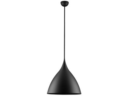 Černé kovové závěsné světlo Nova Luce Syntopia 46 cm
