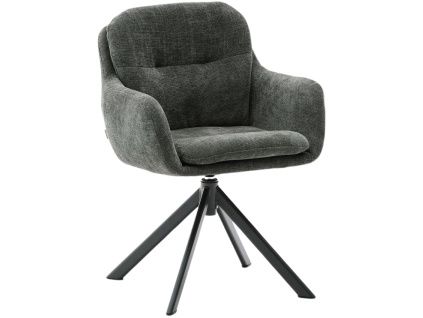 Tmavě zelená otočná židle Kave Home Lexa