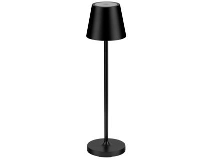 Černá kovová nabíjecí stolní LED lampa Nova Luce Petit