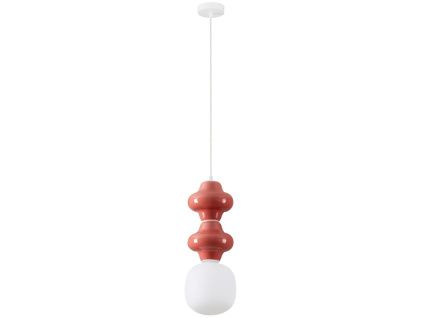 Červené závěsné světlo Nova Luce Clio 18 cm
