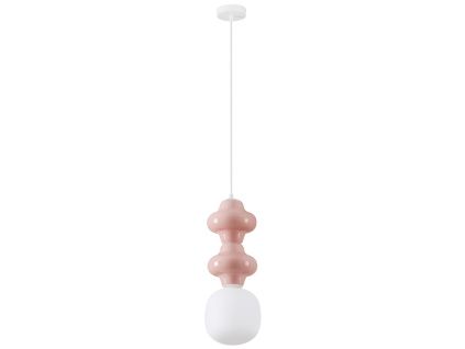 Růžové závěsné světlo Nova Luce Clio 18 cm