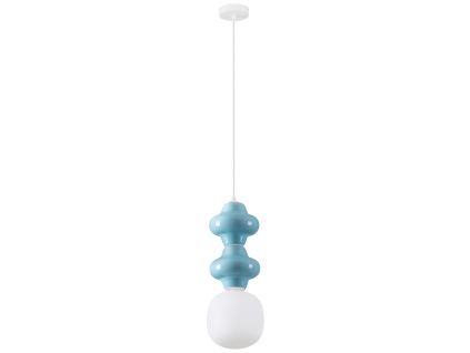 Modré závěsné světlo Nova Luce Clio 18 cm