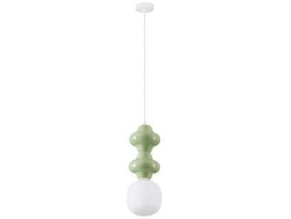 Zelené závěsné světlo Nova Luce Clio II. 18 cm