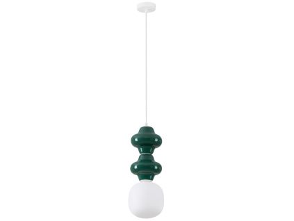 Tmavě zelené závěsné světlo Nova Luce Clio II. 18 cm