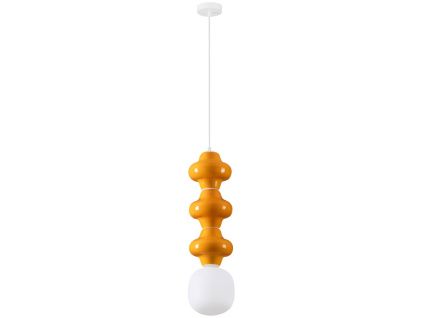 Oranžové závěsné světlo Nova Luce Clio II. 18 cm
